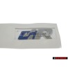 VW Original R LINE Seite Schriftzug Emblem Logo Chrom Blau - 5N0853688 HCE