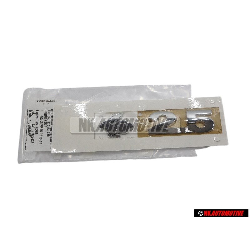 VW Original RABBIT 2.5 Hinten Schriftzug Emblem Logo Chrom - 1K0853675AJ739