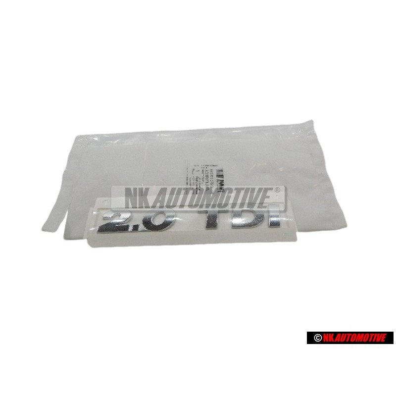 VW Original 2.0 TDI Hinten Schriftzug Emblem Logo Chrom - 5K0853675Q 739