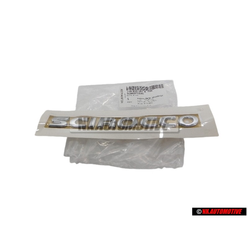 VW Original SCIROCCO Hinten Schriftzug Emblem Logo Chrom - 1K8853687A 739