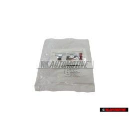 VW Original TDI Hinten Schriftzug Emblem Logo Chrom Rot - 5K0853675APGQF