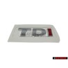 VW Original TDI Hinten Schriftzug Emblem Logo Chrom Rot - 5K0853675APGQF