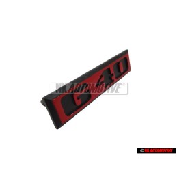 VW Original G40 Vorne Kühlergrill Emblem Schriftzug Rot - 871853679C
