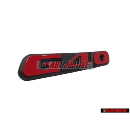 VW Original G40 Vorne Kühlergrill Emblem Schriftzug Rot - 871853679D QN5