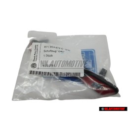 VW Original G40 Vorne Kühlergrill Emblem Schriftzug Rot - 871853679D QN5