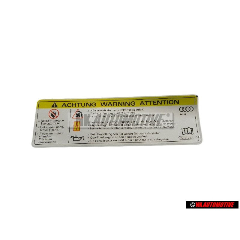 VW Original Kennschild - 8K0010520A