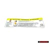 VW Original Kennschild - 8K0010520A