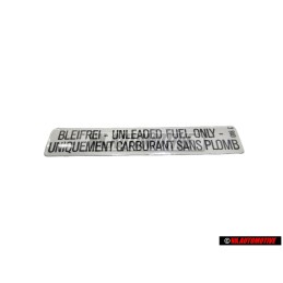 VW Original Kennschild - 000010018C