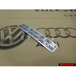 VW Original Kennschild - 000010018C