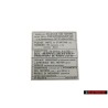 VW Original - 171000301B