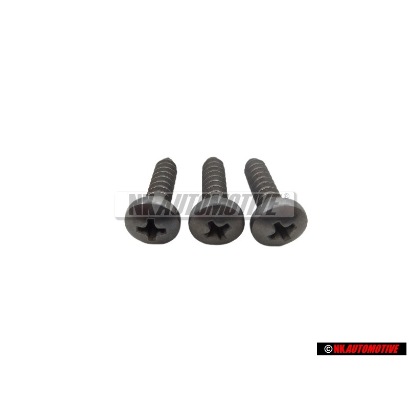 3x VW Original Linsenblechschraube - N 0139755