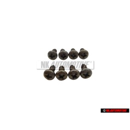 8x VW Original Linsenblechschraube - N 0139605