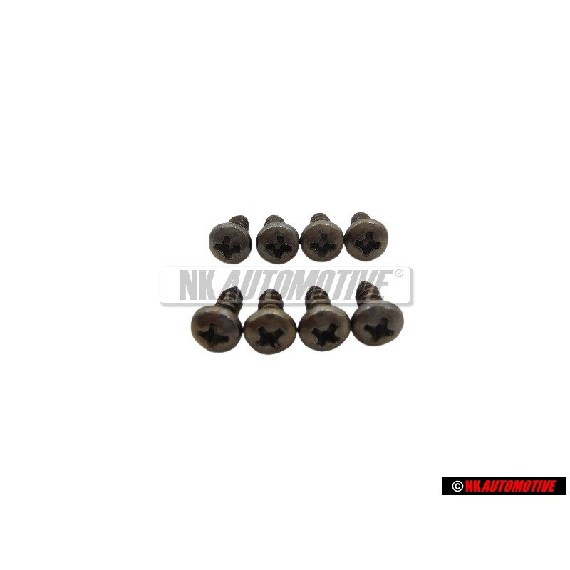 8x VW Original Linsenblechschraube - N 0139605