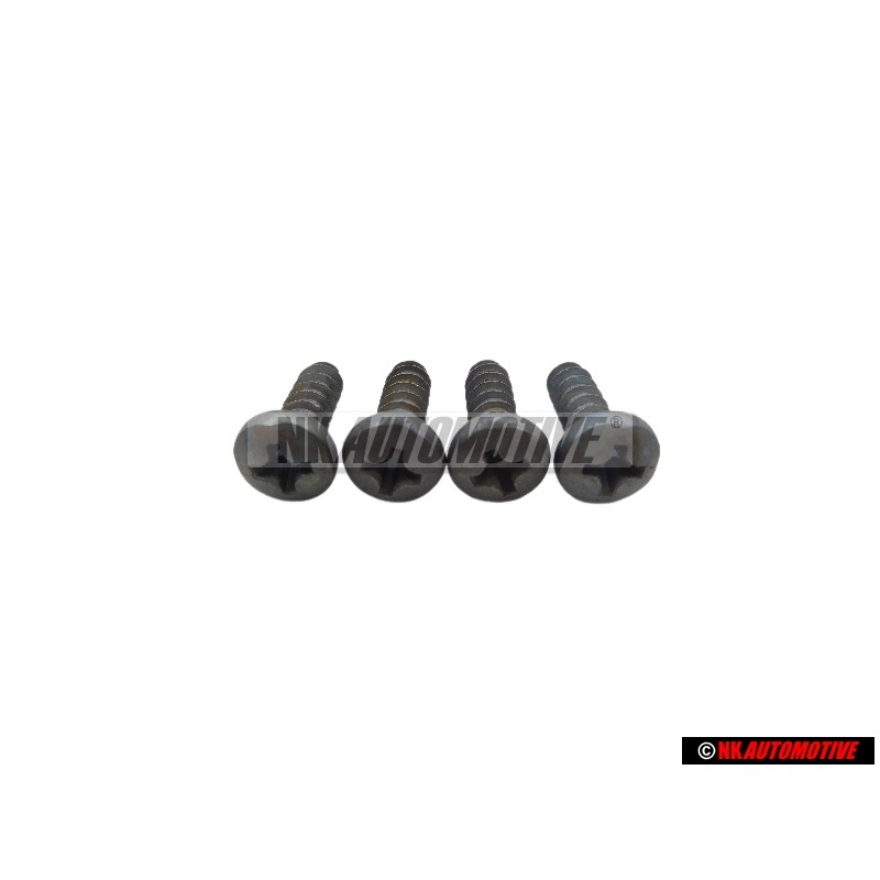4x VW Original Linsenblechschraube - N 0139612