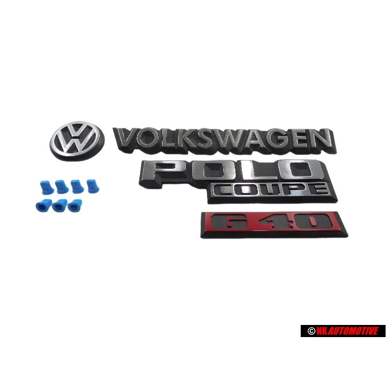 SATZ für VW Polo 2 Coupe 86C G40 Hinten Schriftzug Emblems