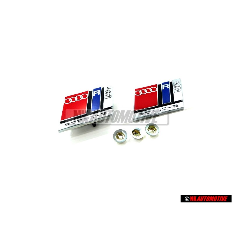 Audi Original SET Zeichen Logo Schriftzug Emblem Vorne Hinten - RS2