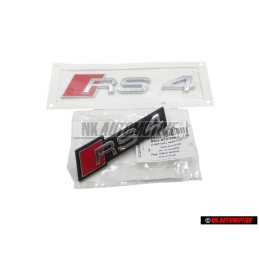 Audi Original SET Zeichen Logo Schriftzug Emblem Vorne & Hinten - RS4 B9 (8W)
