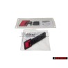 Audi Original SET Logo Schriftzug Emblem Vorne & Hinten Schwarz - RS4 B9.5 (8W)