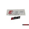 Audi Original SET Zeichen Logo Schriftzug Emblem Vorne & Hinten - RS6 C5 (4B)