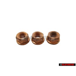3x VW Original Sechskantbundmutter - N 90200201