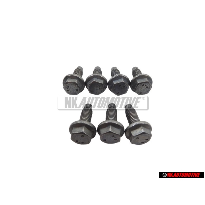 7x VW Original Sechskantschraube - N 10143002
