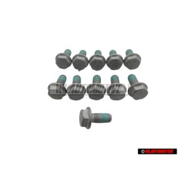 11x VW Original Sechskantbundschraube - N 90063905