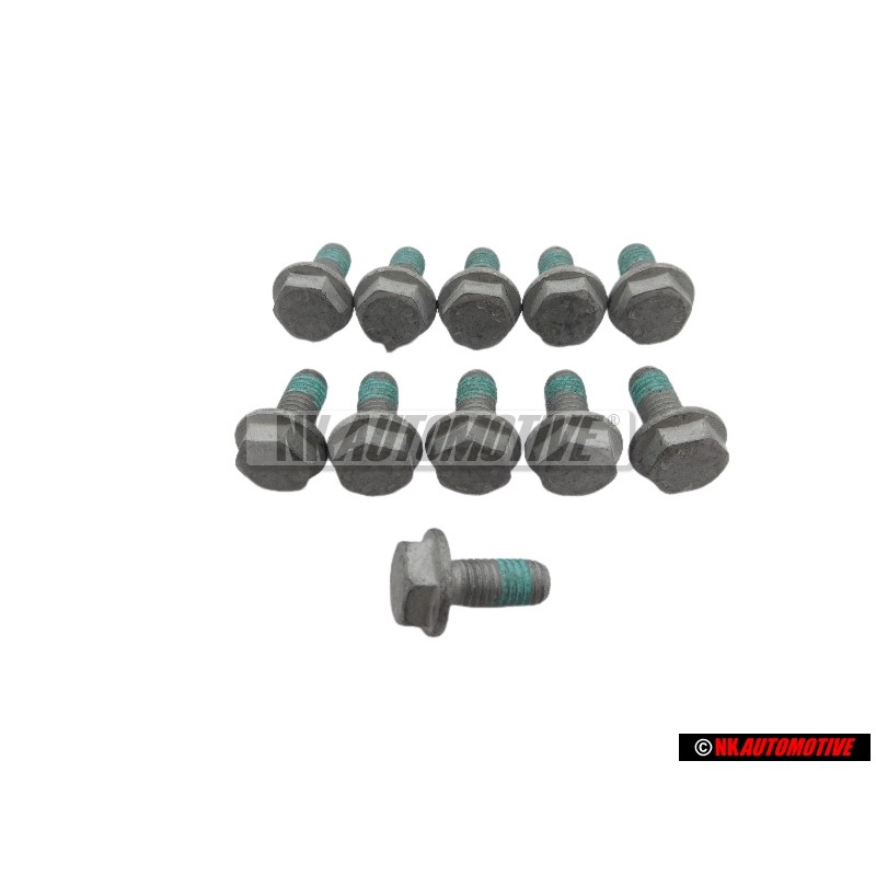11x VW Original Sechskantbundschraube - N 90063905
