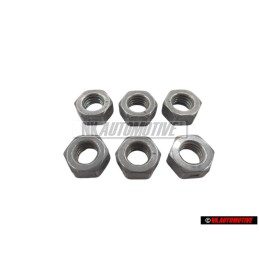 6x VW Original Mutter - N 90074404