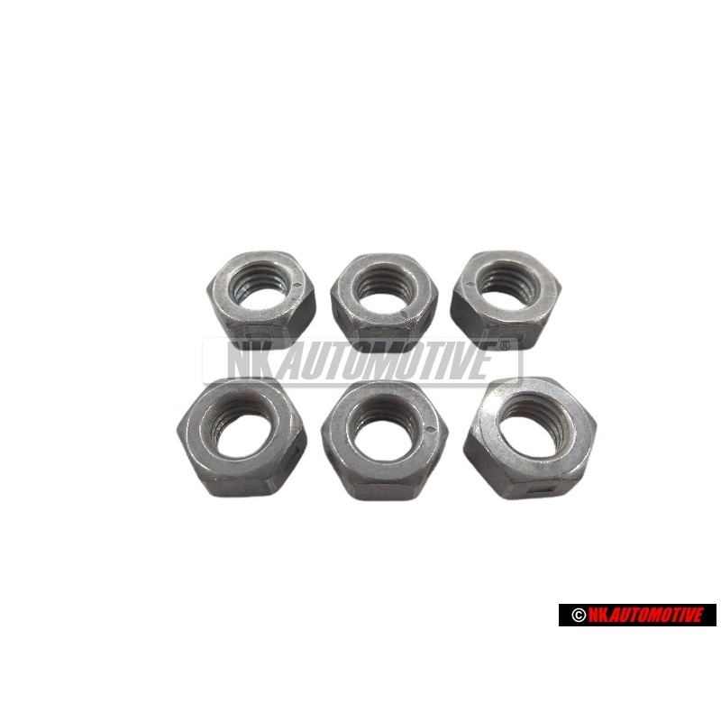 6x VW Original Mutter - N 90074404