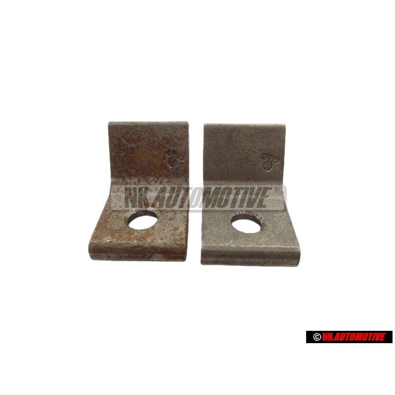 2x VW Original Befestigungsplatte Für Tür- Scharnier - 323809653