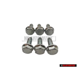 6x VW Original Sechskantbundschraube - N 10070403