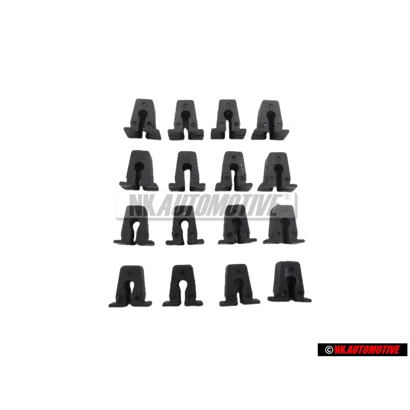 16x VW Original Mutter Befestigungsclips Schraubentülle Spreizmutter - 811807577