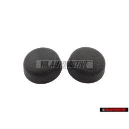 2x VW Original Abdeckkappe satinschwarz - 811857845 01C