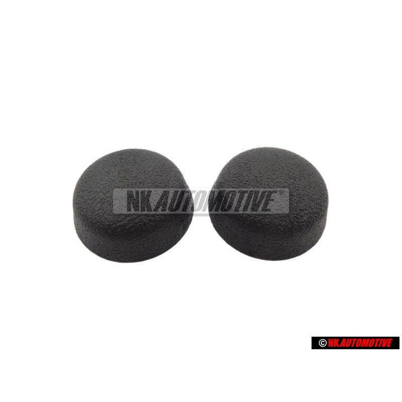 2x VW Original Abdeckkappe satinschwarz - 811857845 01C