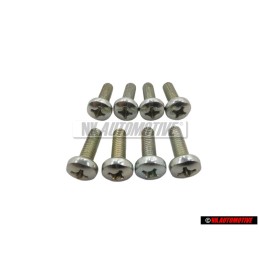 8x VW Original Linsenschraube - N 01414112