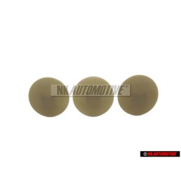 3x VW Original Clip Grau - 321867838 8AX