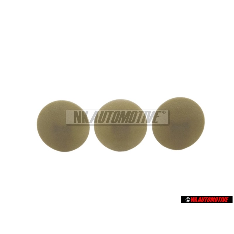 3x VW Original Clip Grau - 321867838 8AX