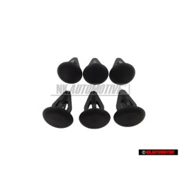 6x VW Original Kofferraum Abdeckung Heckklappe Clip - 801867299 01C