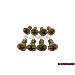 8x VW Original Linsensenkblechschraube - N 0140892