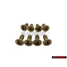 8x VW Original Linsensenkblechschraube - N 0140892