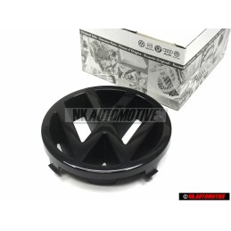 VW Original Vorne Kühlergrill Emblem Logo Zeichen Schwarz - 251853601A