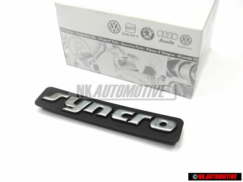 VW Original SYNCRO Seite Schriftzug Emblem Logo Chrom - 1H6853714B GX2