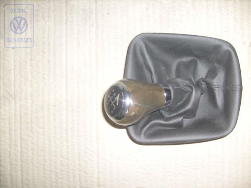 VW Original Schalthebelknopf Mit Schalt- Hebelverkleidung Leder - 1K0064255M