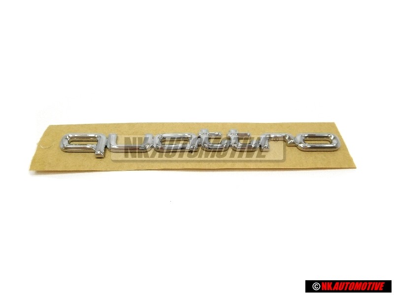Audi Original QUATTRO Hinten Schriftzug Emblem Logo Chrom - 8A0853737C 2ZZ