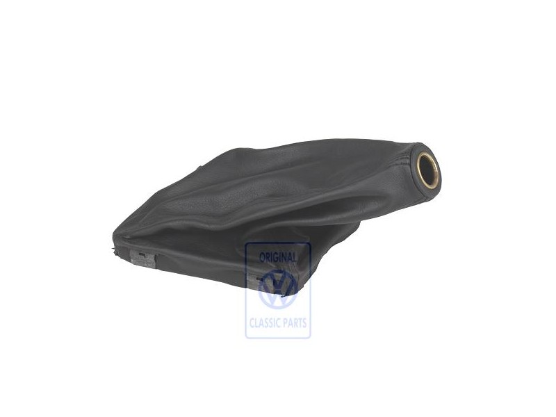 VW Original Schalthebelverkleidung (Leder) Schwarz - 155711113D 1BX