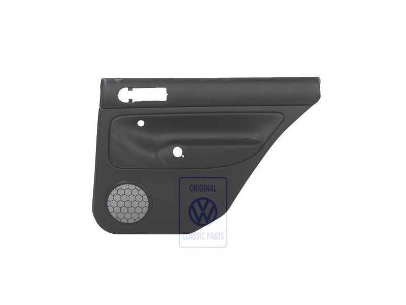 VW Original Türverkleidung (Leder) Schwarz/Schwarz - 1J9867212ALHWU