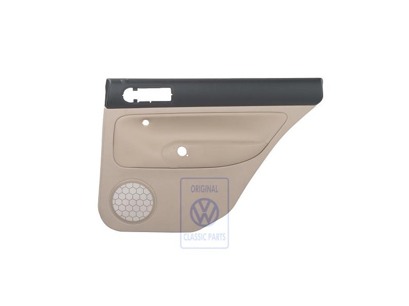 VW Original Türverkleidung (Leder) Schwarz/Hellbeige - 1J9867212ALHWV