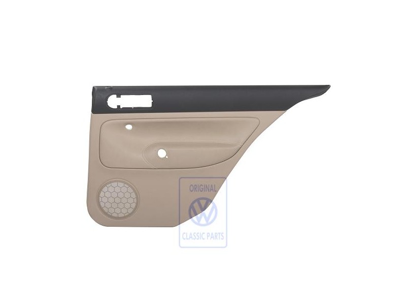 VW Original Türverkleidung (Leder) Schwarz/Hellbeige - 1J5867212BGLKY