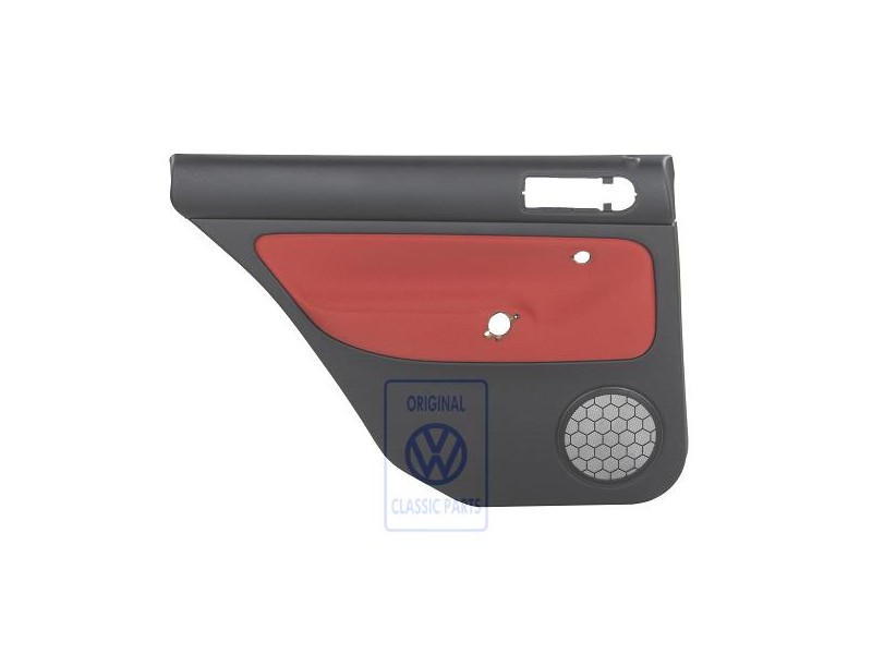 VW Original Türverkleidung (Stoff) Schwarz/Tropicorange - 1J9867211Q KNP