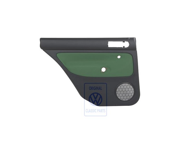 VW Original Türverkleidung (Stoff) Schwarz/Cosmicgrün - 1J9867211Q KNQ